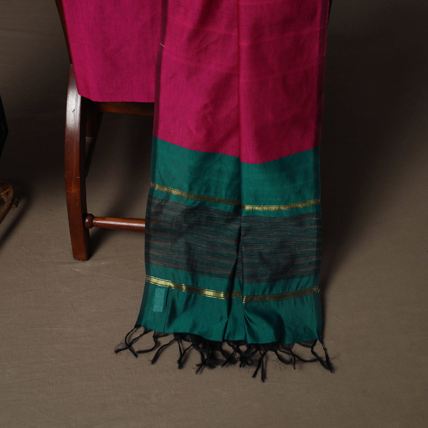 Pochampally Ikat Silk Cotton 3pc Unstitched Dress Material Suit Set 18