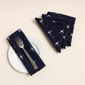 Set of 4 - Pochampally Ikat Weave Cotton Table Napkins (18 x 18 in) 48