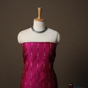 Pochampally Ikat Silk Cotton 3pc Unstitched Dress Material Suit Set 19