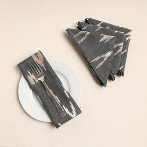 Set of 4 - Pochampally Ikat Weave Cotton Table Napkins (18 x 18 in) 50