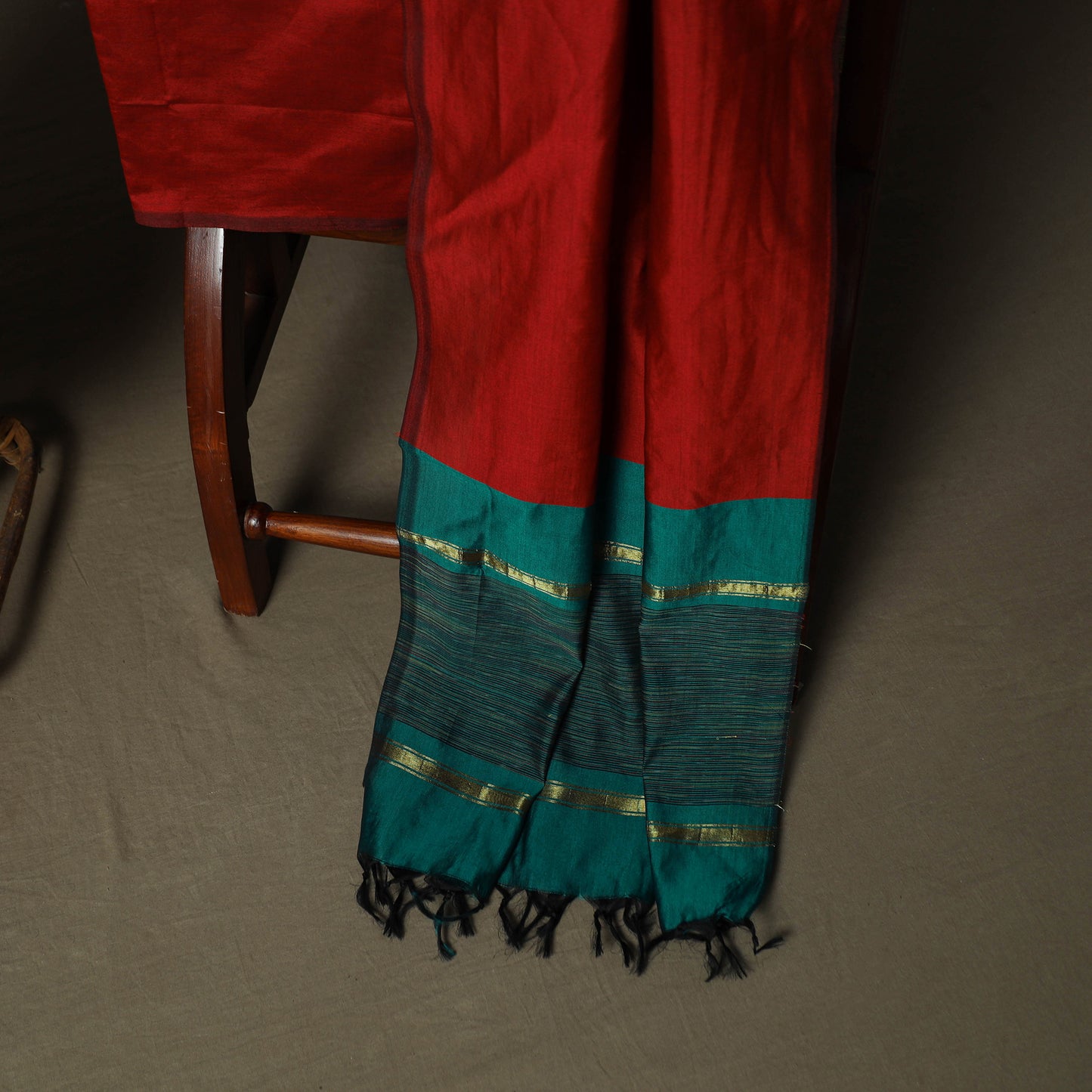 Pochampally Ikat Silk Cotton 3pc Unstitched Dress Material Suit Set 53