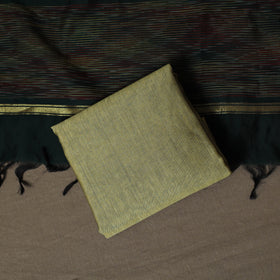 Pochampally Ikat Silk Cotton 3pc Unstitched Dress Material Suit Set 21