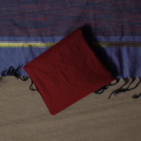 Pochampally Ikat Silk Cotton 3pc Unstitched Dress Material Suit Set 22