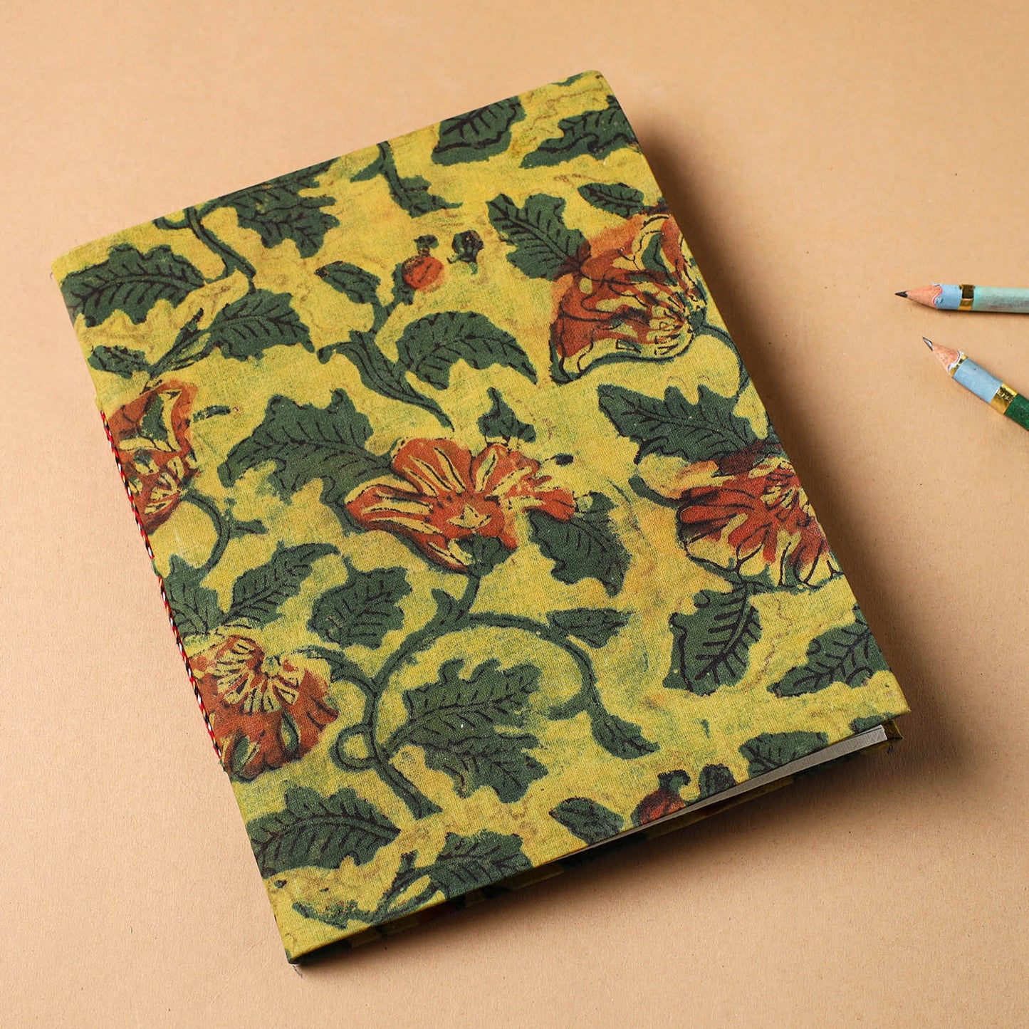 Bagru Fabric Cover Handmade Paper Notebook