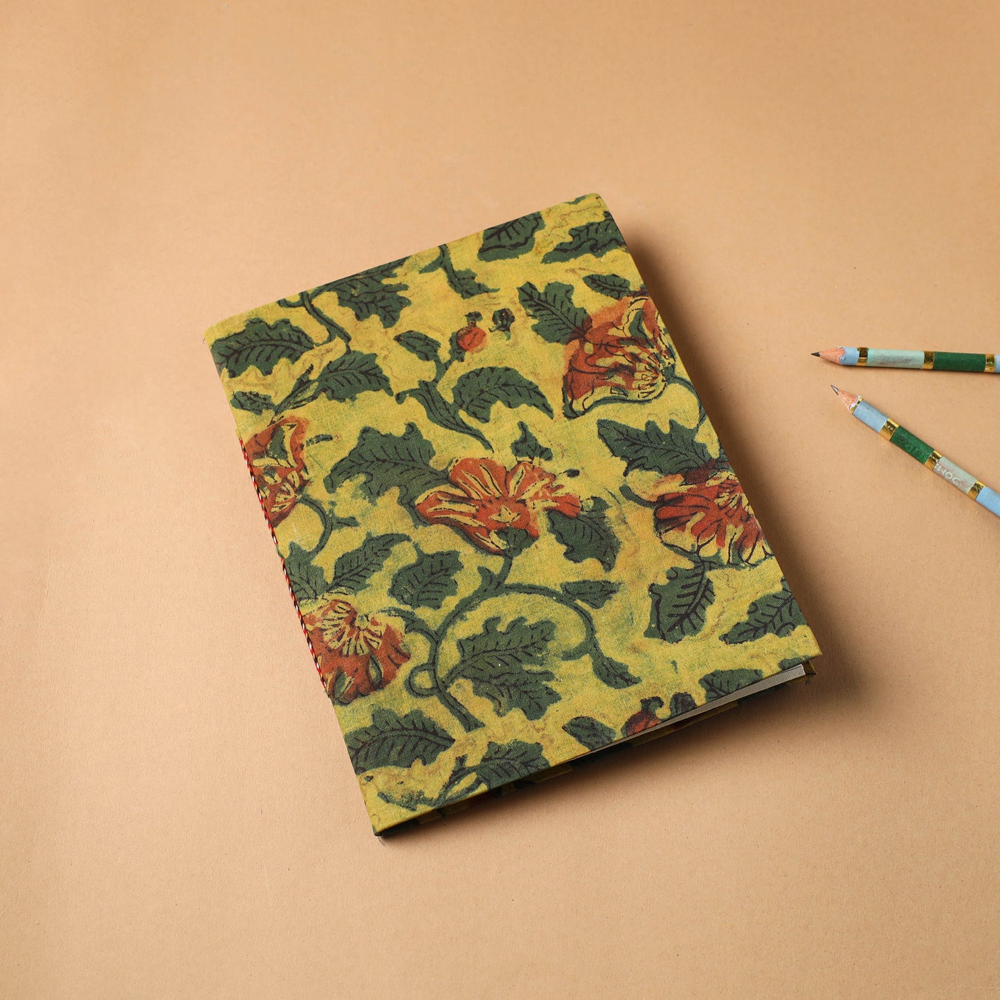 Bagru Fabric Cover Handmade Paper Notebook