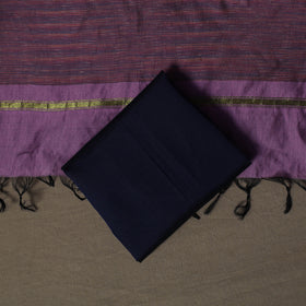 Pochampally Ikat Silk Cotton 3pc Unstitched Dress Material Suit Set 23