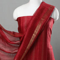 3pc Linen Silk Handloom Plain Dress Material 04