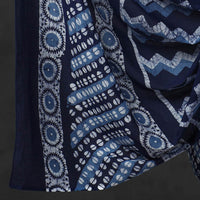 Blue - Kutch Print Cotton 3pc Batik Dress Material 30