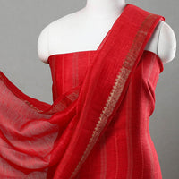 3pc Linen Silk Handloom Plain Dress Material 09