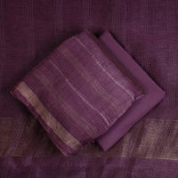 3pc Linen Silk Handloom Plain Dress Material 06