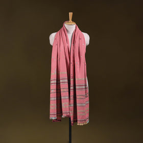 Kutch Bhujodi Handwoven Mirror Work Acrylic Wool Shawl 102