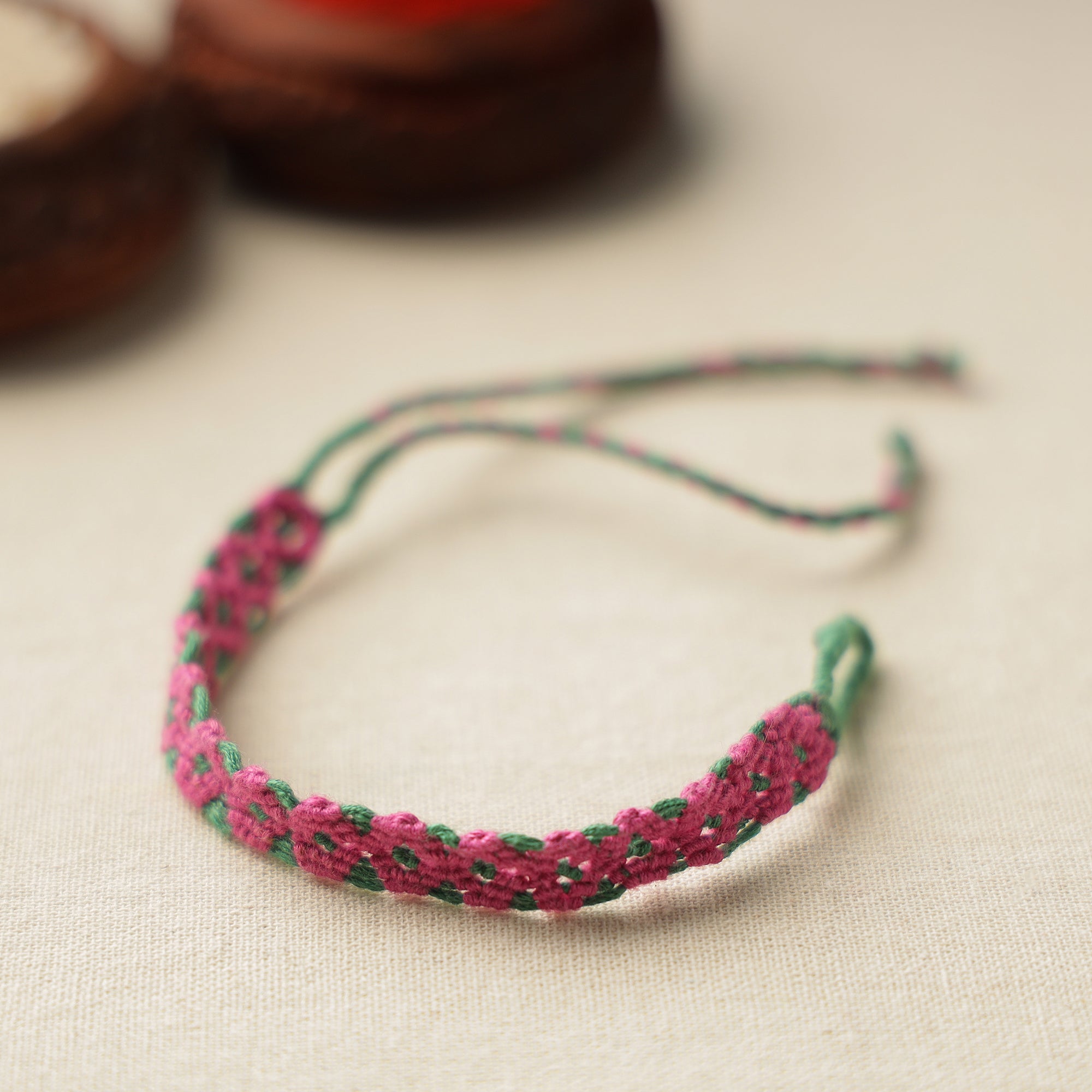 Handmade Shell Work Rakhi 149