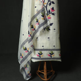 Jamdani Silk Cotton 2pc Unstitched Dress Material Kurta Set 02