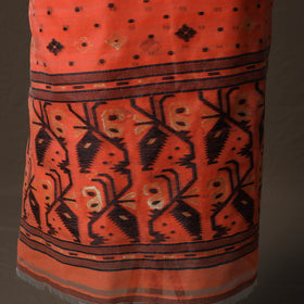 Phulia Jamdani Silk Cotton 2pc Unstitched Dress Material Kurta Set 12