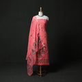 Jamdani Silk Cotton 2pc Unstitched Dress Material Kurta Set 04