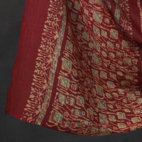 Red - Kutch Print Cotton 3pc Batik Dress Material 64