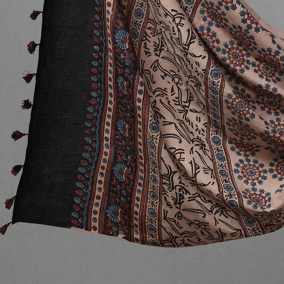 Kutch Block Print Cotton 3pc Ajrakh Dress Material 06