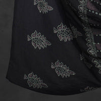 Black - Kutch Print Cotton 3pc Batik Dress Material 65