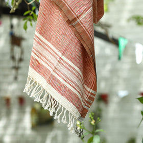 Brown - Organic Kala Cotton Pure Handloom Towel 26