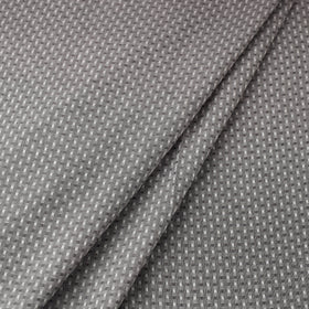 Grey Prewashed Cotton Jacquard Fabric