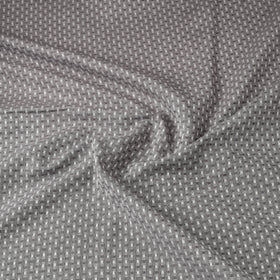 Grey Prewashed Cotton Jacquard Fabric
