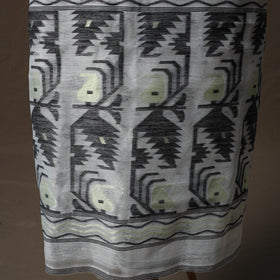 Phulia Jamdani Silk Cotton 2pc Unstitched Dress Material Kurta Set 17