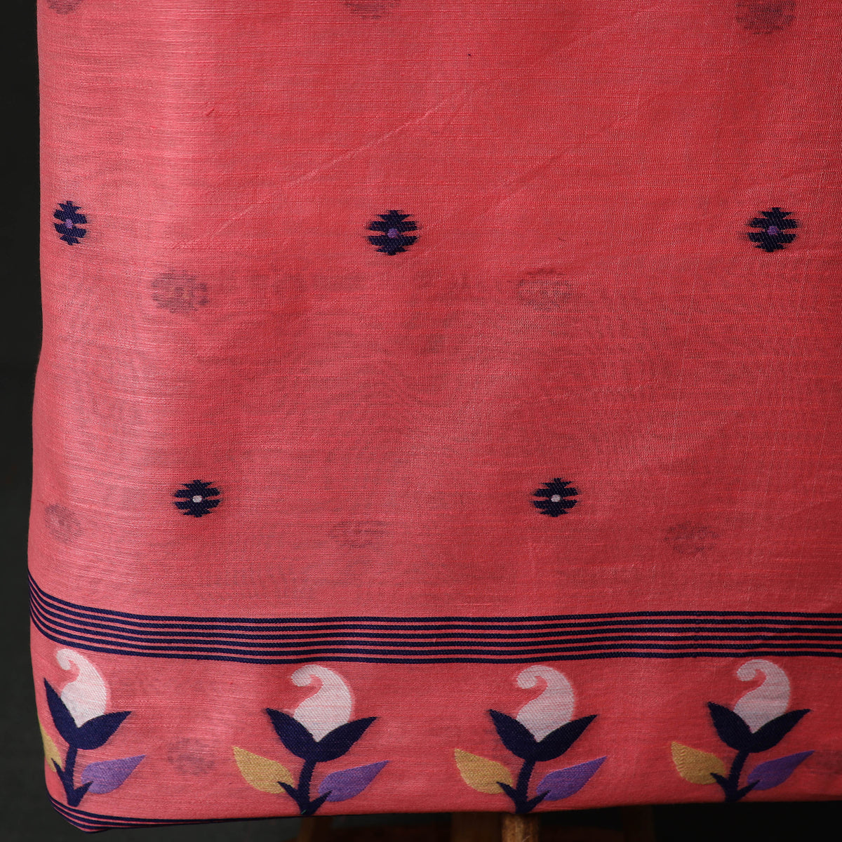 Jamdani Silk Cotton 2pc Unstitched Dress Material Kurta Set 07