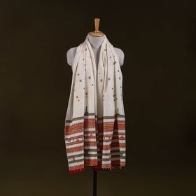 Kutch Bhujodi Handwoven Mirror Work Acrylic Wool Shawl 107