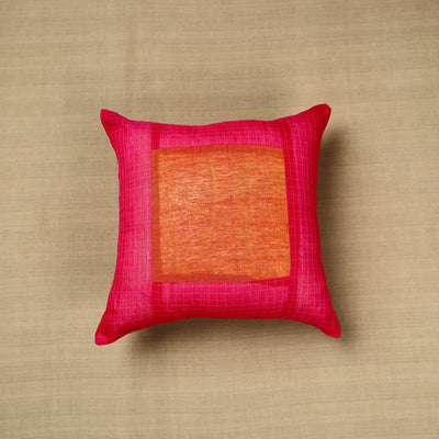 Pink - Kanchipuram Patchwork Cushion Cover 25