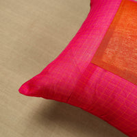 Pink - Kanchipuram Patchwork Cushion Cover 25