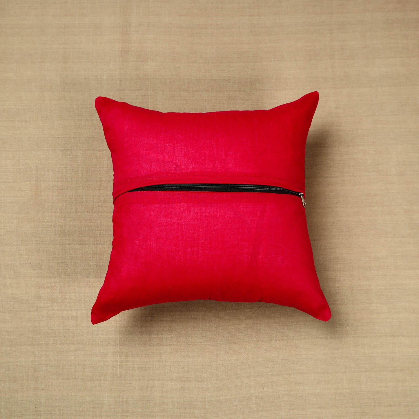 Pink - Kanchipuram Patchwork Cushion Cover 25