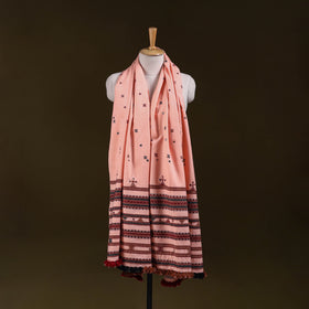 Kutch Bhujodi Handwoven Mirror Work Acrylic Wool Shawl 108