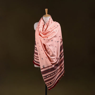 Kutch Bhujodi Handwoven Mirror Work Acrylic Wool Shawl 108