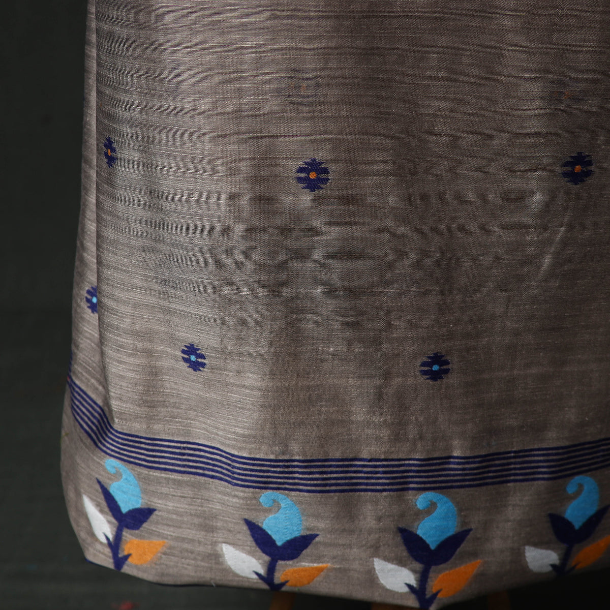 Jamdani Silk Cotton 2pc Unstitched Dress Material Kurta Set 11