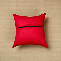 Red - Kanchipuram Patchwork Cushion Cover 27