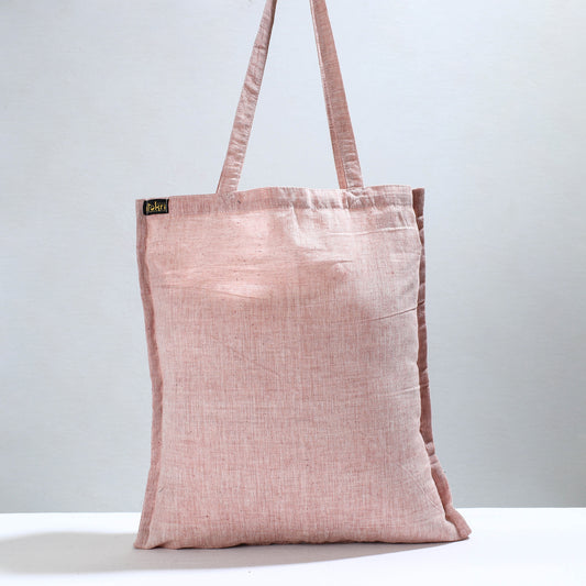 Pink - Jhiri Pure Handloom Cotton Jhola Bag 14