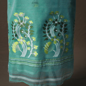 Phulia Jamdani Silk Cotton 2pc Unstitched Dress Material Kurta Set 24
