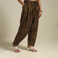 Brown Bagh Block Print Natural Dyed Cotton Salwar