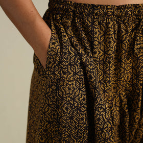 Brown Bagh Block Print Natural Dyed Cotton Salwar