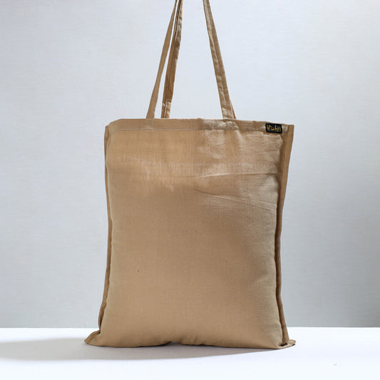 Brown - Jhiri Pure Handloom Cotton Jhola Bag 20