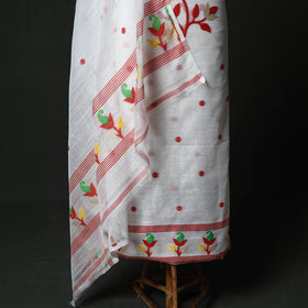 Jamdani Silk Cotton 2pc Unstitched Dress Material Kurta Set 19