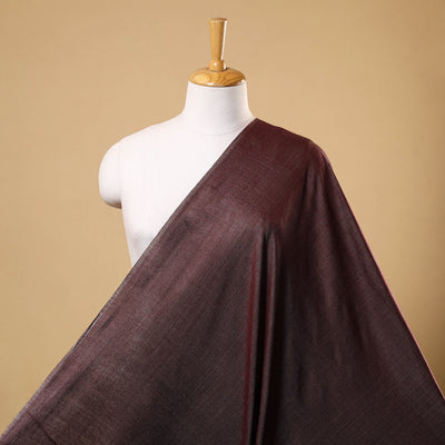Brown Vidarbha Handloom Tussar Silk Cotton Fabric