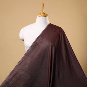 Brown Vidarbha Handloom Tussar Silk Cotton Fabric