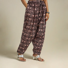 Black Bagh Block Print Natural Dyed Cotton Salwar