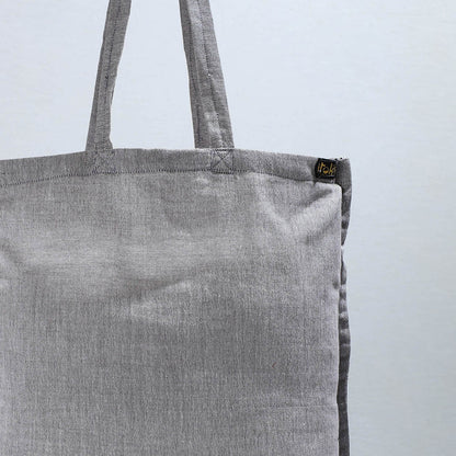 Grey - Jhiri Pure Handloom Cotton Jhola Bag 33