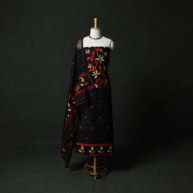 Jamdani Silk Cotton 2pc Unstitched Dress Material Kurta Set 20