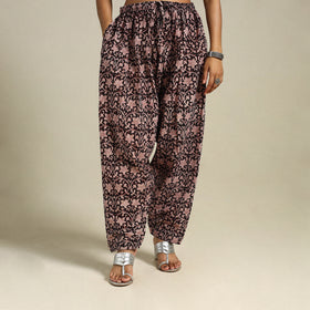 Black Bagh Block Print Natural Dyed Cotton Salwar