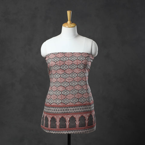  Multicolor Natural Dyed Cotton Bagh Print Kurta Material