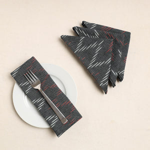 Set of 4 - Pochampally Ikat Weave Cotton Table Napkins (18 x 18 in) 78