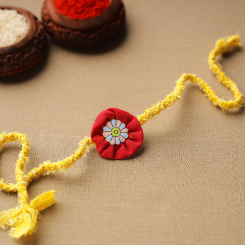 Handmade Meenakari Braided Rakhi 04